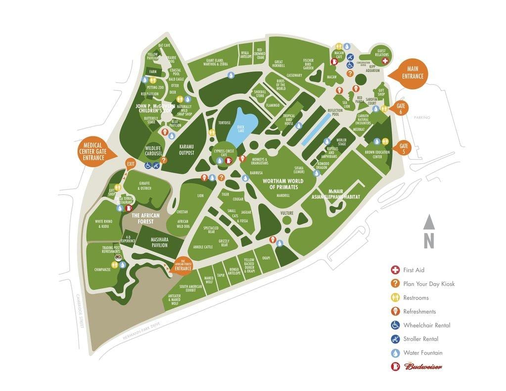 வரைபடம் ஹூஸ்டன் பூங்காவில்